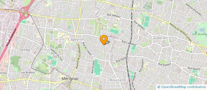 localisation de l'entreprise MADAME JULIE PHILIPPE  MERIGNAC