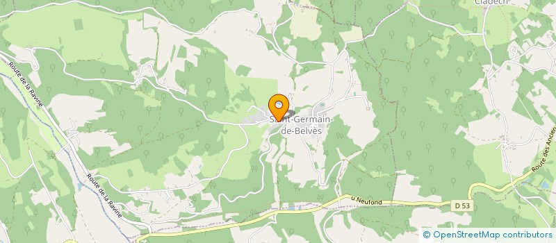 localisation de l'entreprise MADAME JULIE PICOT  SAINT-GERMAIN-DE-BELVES