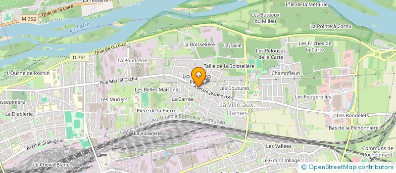 localisation de l'entreprise MADAME JULIE PINSARD  LA VILLE-AUX-DAMES