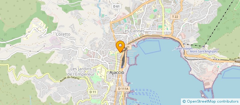 localisation de l'entreprise MADAME JULIE POGGI  AJACCIO