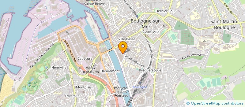 localisation de l'entreprise MADAME JULIE POGNANT à BOULOGNE-SUR-MER