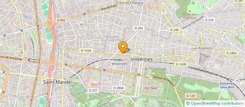 localisation de l'entreprise MADAME JULIE POINTURIER à VINCENNES