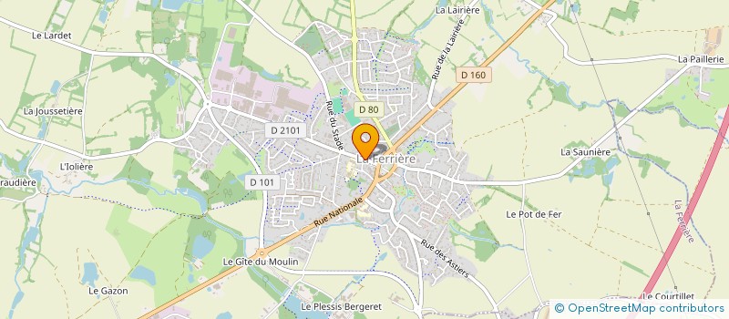 localisation de l'entreprise MADAME JULIE POISSON  LA FERRIERE