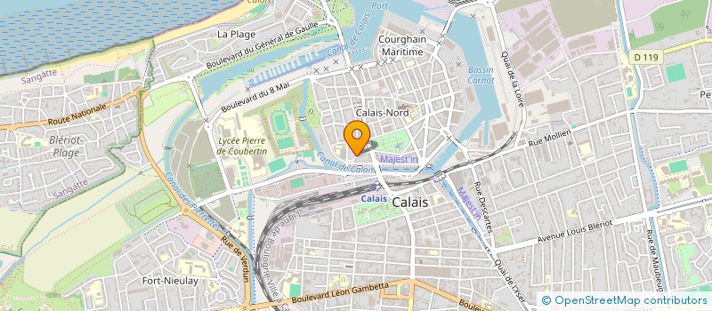 localisation de l'entreprise MADAME JULIE PONTHIEUX  CALAIS