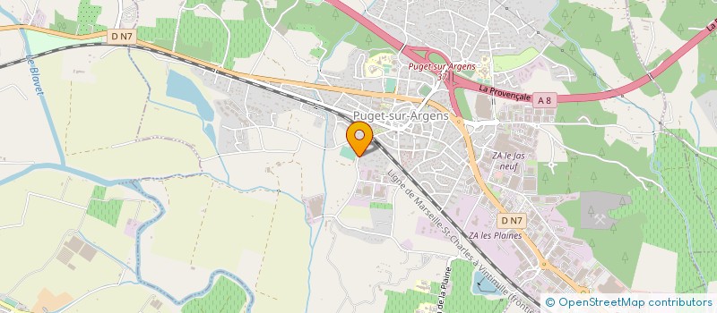 localisation de l'entreprise MADAME JULIE PORTAL  PUGET-SUR-ARGENS