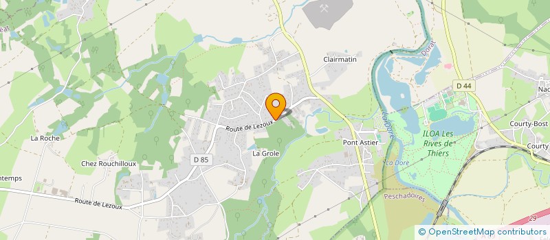 localisation de l'entreprise MADAME JULIE PORTE  ORLEAT