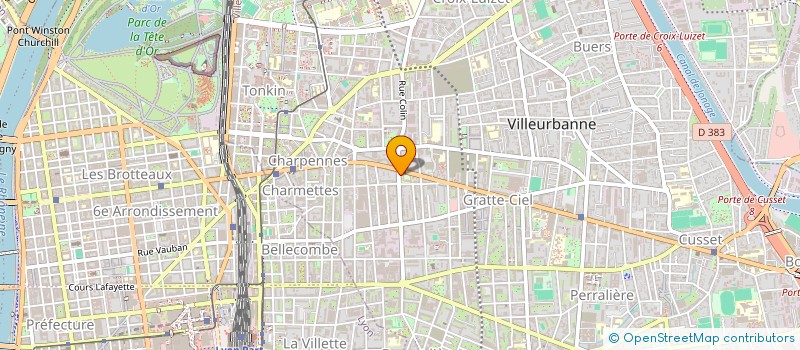 localisation de l'entreprise MADAME JULIE PORTIER à VILLEURBANNE