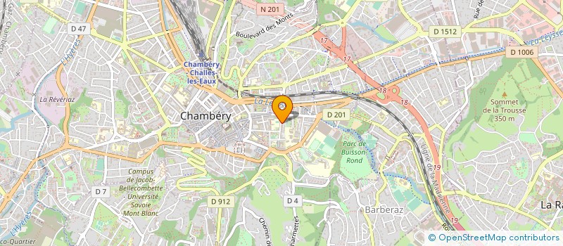 localisation de l'entreprise MADAME JULIE POULAIN  CHAMBERY