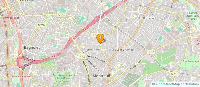 localisation de l'entreprise MADAME JULIE POULAIN à MONTREUIL