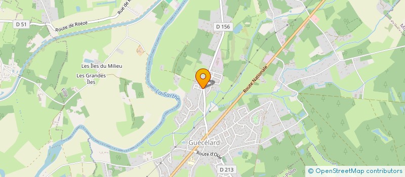 localisation de l'entreprise MADAME JULIE POULAIN  GUECELARD