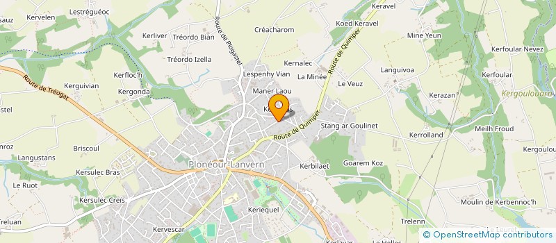 localisation de l'entreprise MADAME JULIE POULICARD  PLONEOUR-LANVERN