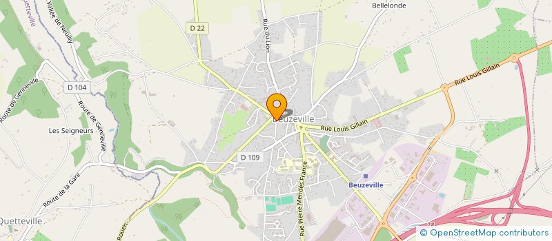 localisation de l'entreprise MADAME JULIE POULIQUEN  BEUZEVILLE