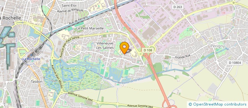 localisation de l'entreprise MADAME JULIE POUPARD  LA ROCHELLE