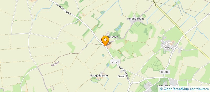 localisation de l'entreprise MADAME JULIE POUPART  BRULAIN