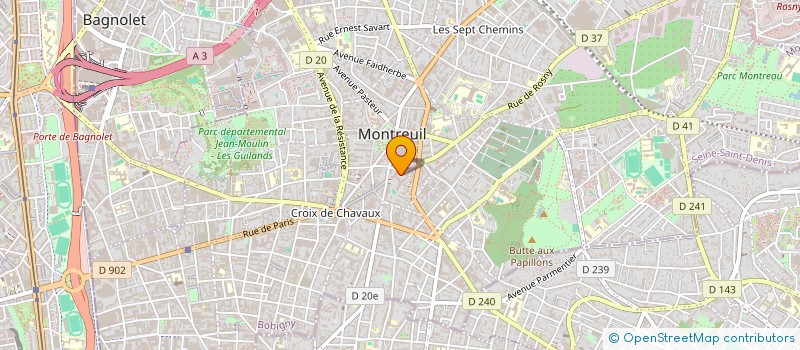 localisation de l'entreprise MADAME JULIE POUPE à MONTREUIL