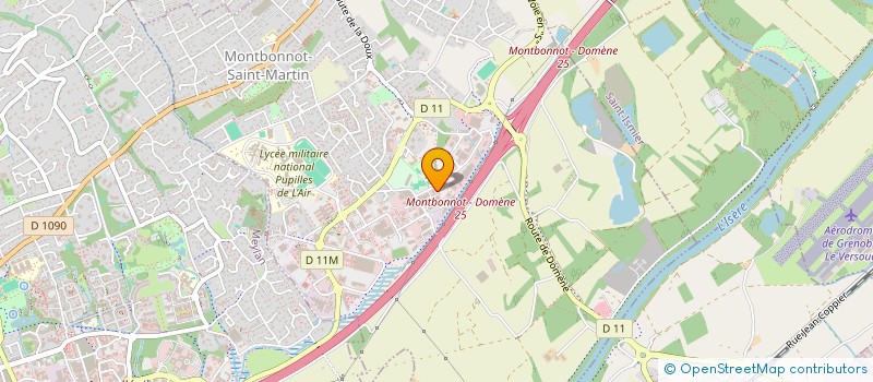 localisation de l'entreprise MADAME JULIE POURROY  MONTBONNOT-SAINT-MARTIN