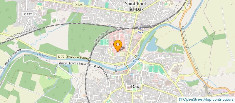 localisation de l'entreprise MADAME JULIE POURTALET à DAX