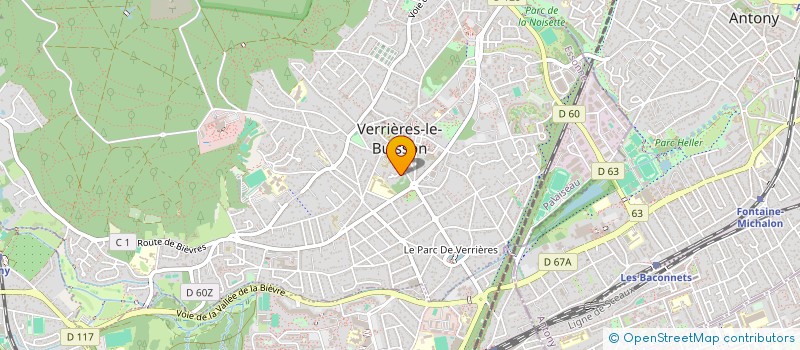 localisation de l'entreprise MADAME JULIE POURVENDIER  VERRIERES-LE-BUISSON