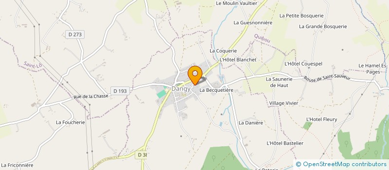 localisation de l'entreprise MADAME JULIE POUVREAU  DANGY