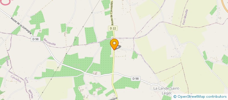 localisation de l'entreprise MADAME JULIE PRADO  LA LANDE-SAINT-LEGER