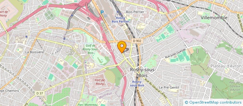 localisation de l'entreprise MADAME JULIE PRETOT  MONTFERMEIL