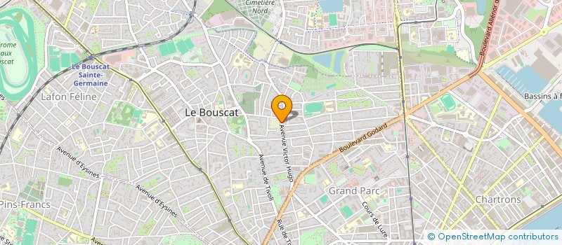 localisation de l'entreprise MADAME JULIE PRIOU  LE BOUSCAT