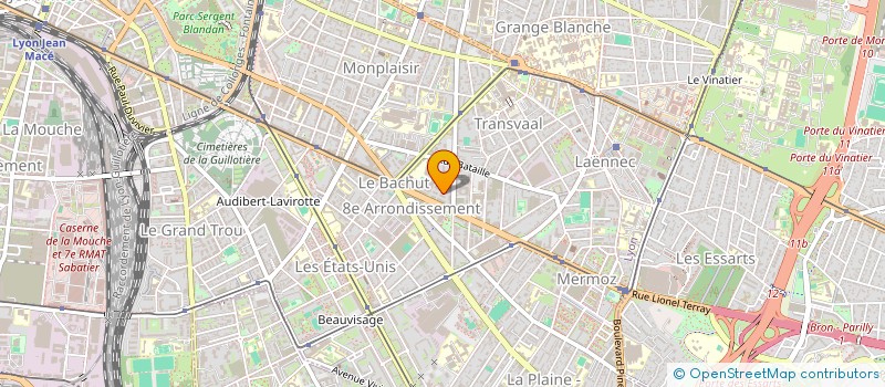 localisation de l'entreprise MADAME JULIE PRUNARET  LYON