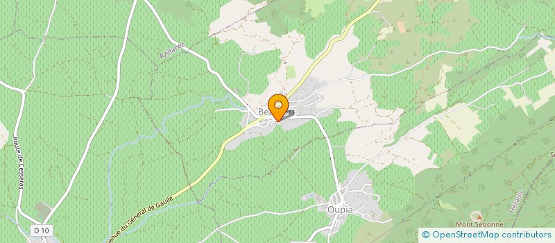 localisation de l'entreprise MADAME JULIE PUECH  BEAUFORT