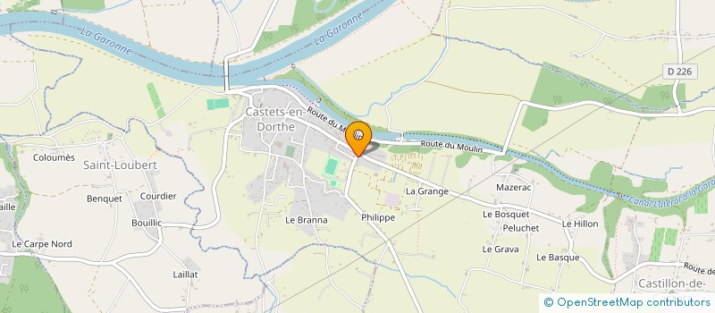 localisation de l'entreprise MADAME JULIE PUJADE  CASTETS ET CASTILLON