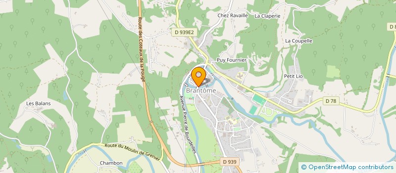 localisation de l'entreprise MADAME JULIE QUILLET  BRANTOME EN PERIGORD