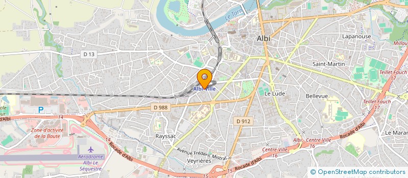 localisation de l'entreprise MADAME JULIE QUINQUIRY  ALBI