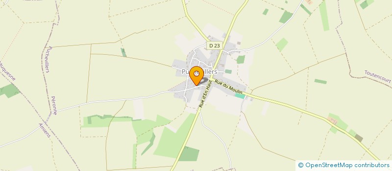 localisation de l'entreprise MADAME JULIE RABAUD  PUCHEVILLERS