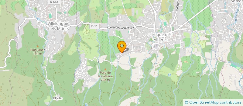 localisation de l'entreprise MADAME JULIE RABIER  LAROQUE-DES-ALBERES