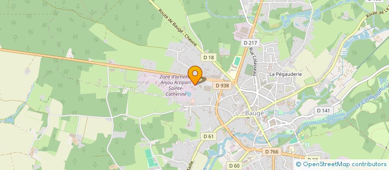 localisation de l'entreprise MADAME JULIE RALLET  BAUGE-EN-ANJOU