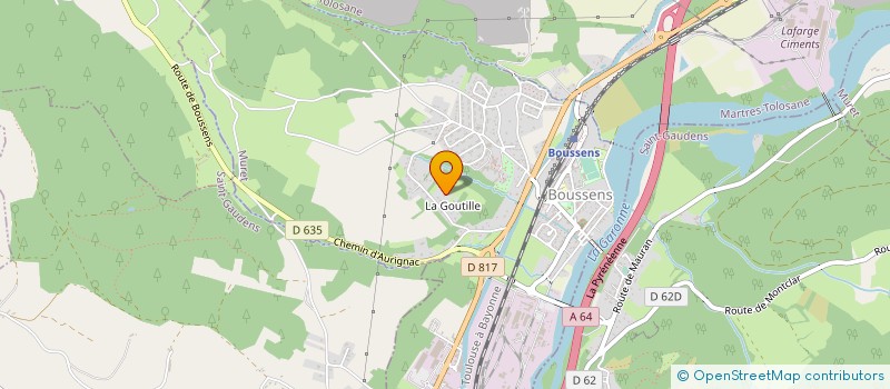 localisation de l'entreprise MADAME JULIE REAUX  BOUSSENS