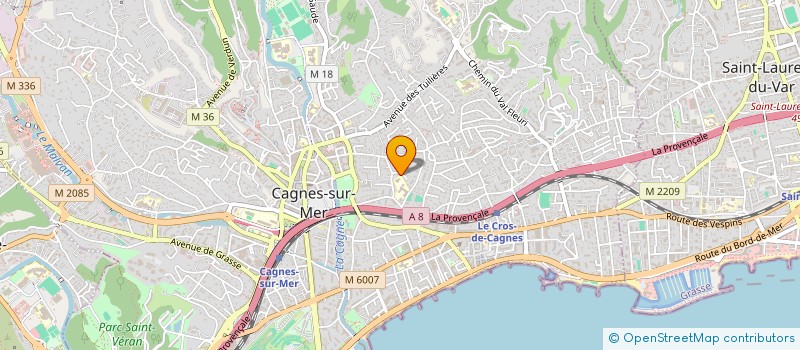 localisation de l'entreprise MADAME JULIE REBEYROLE à CAGNES-SUR-MER