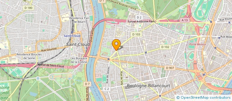 localisation de l'entreprise MADAME JULIE REGIS à BOULOGNE-BILLANCOURT