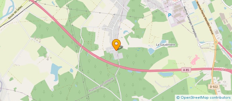 localisation de l'entreprise MADAME JULIE REGNIER à PRUNIERS-EN-SOLOGNE