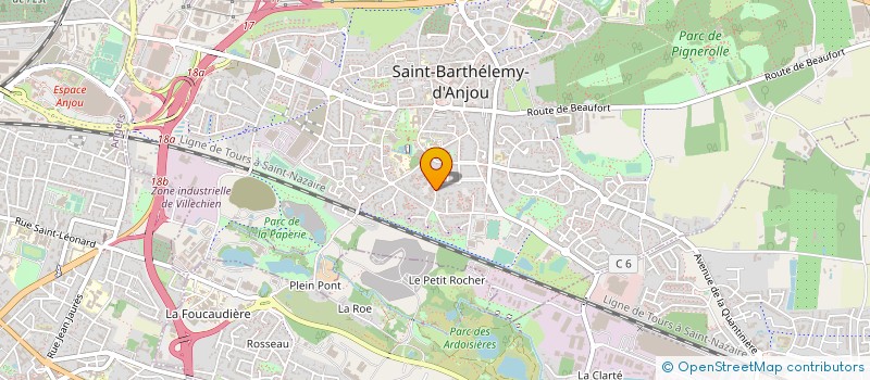 localisation de l'entreprise MADAME JULIE RENAUD  SAINT-BARTHELEMY-D'ANJOU