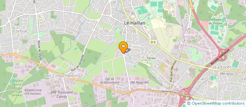 localisation de l'entreprise MADAME JULIE REYNES  LE HAILLAN