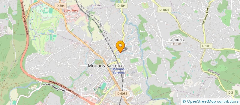 localisation de l'entreprise MADAME JULIE RIEG  MOUANS-SARTOUX