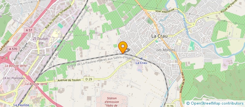 localisation de l'entreprise MADAME JULIE RIGARD-TUPIN  LA CRAU