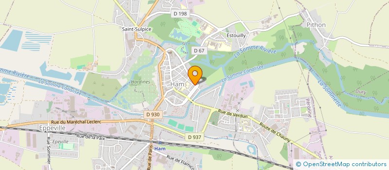 localisation de l'entreprise MADAME JULIE RIQUIER  HAM