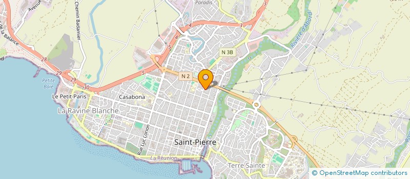 localisation de l'entreprise MADAME JULIE RIVIERE à SAINT-PIERRE
