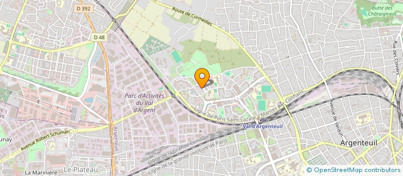 localisation de l'entreprise MADAME JULIE ROBEJEAN  ARGENTEUIL