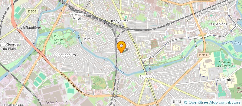 localisation de l'entreprise MADAME JULIE ROBIN  LE MANS