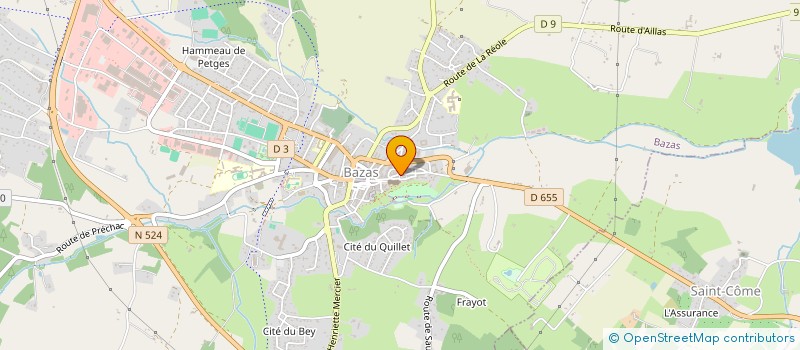 localisation de l'entreprise MADAME JULIE ROBION  BAZAS