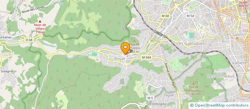 localisation de l'entreprise MADAME JULIE ROCHE  ROYAT