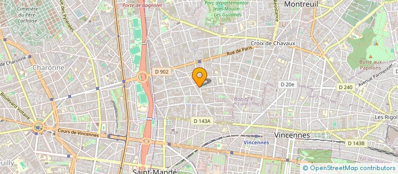 localisation de l'entreprise MADAME JULIE ROCHEREAU à MONTREUIL