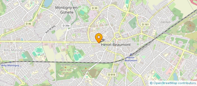 localisation de l'entreprise MADAME JULIE ROGER  HENIN-BEAUMONT